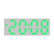 8017 LED Screen Voice Control Digital Alarm Clock Desktop Multifunctional Temperature Clock(Green)