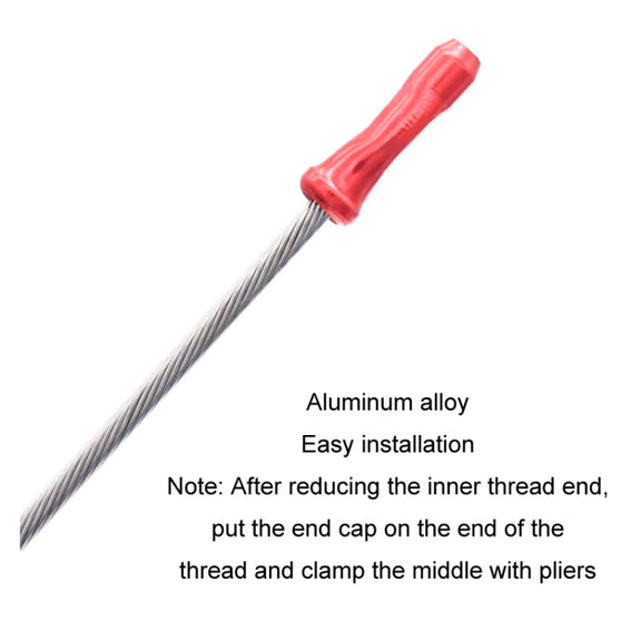50pcs Mountain Road Bicycle Aluminum Alloy Brake Shifting Cable Core Cap(Random Color Delivery)