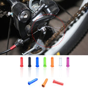 50pcs Mountain Road Bicycle Aluminum Alloy Brake Shifting Cable Core Cap(Random Color Delivery)