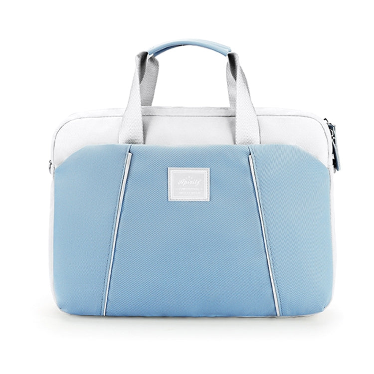 13.3-14 inch Computer Handheld Messenger Bag For Apple MacBook / Huawei / Xiaomi / Basne(Landscape tattoo light blue)