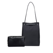 For Apple Macbook Shoulder / Handheld / Messenger Computer Bag, Size: Small(Black+Black PU Power Bag)