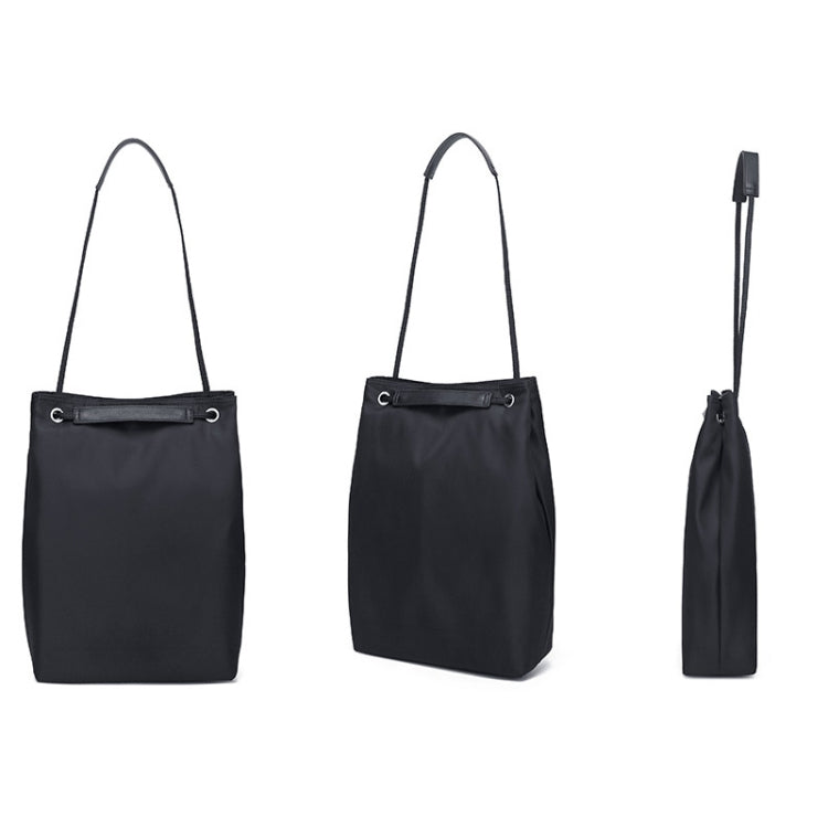 For Apple Macbook Shoulder / Handheld / Messenger Computer Bag, Size: Small(Black+Black PU Power Bag)