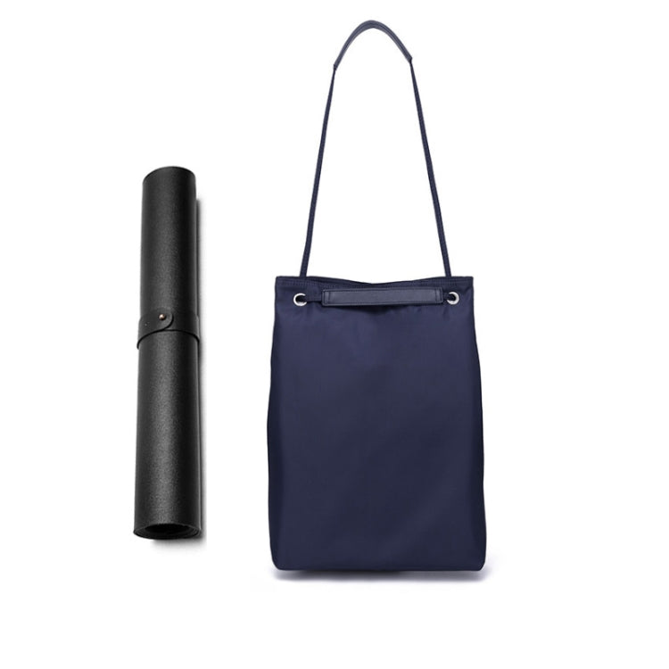 For Apple Macbook Shoulder / Handheld / Messenger Computer Bag, Size: Medium(Navy+Black Mouse Pad)