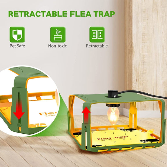 1pcs SK121 Square Fly Trap Flea Trap Pet Household Flea Light Catcher(AU Plug)