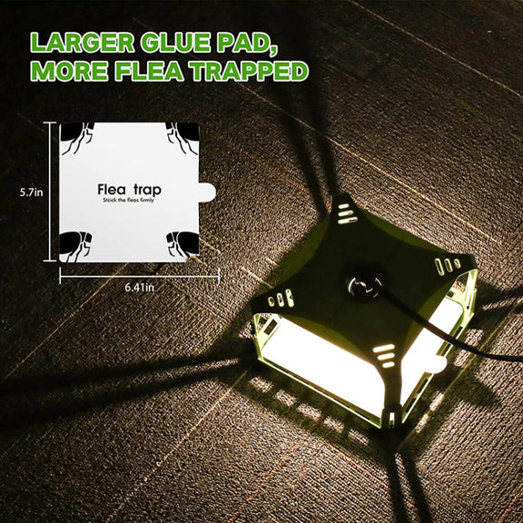 2pcs SK121 Square Fly Trap Flea Trap Pet Household Flea Light Catcher(AU Plug)