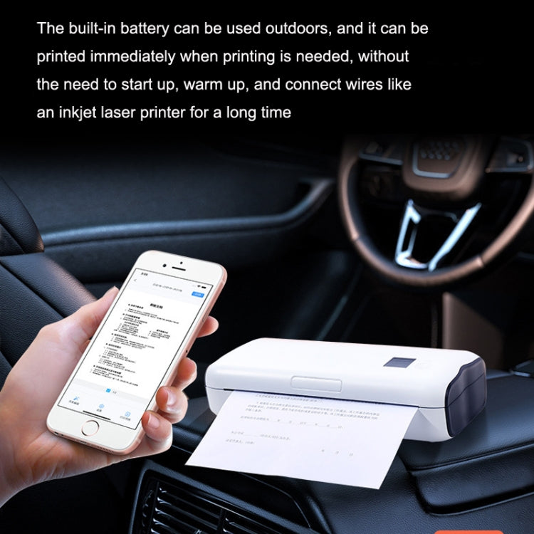 Home Small Phone Office Wireless Wrong Question Paper Student Portable Thermal Printer, Style: Bluetooth Edition
