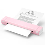 M08F Bluetooth Wireless Handheld Portable Thermal Printer(White Pink Letter Version)