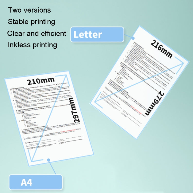 M08F Bluetooth Wireless Handheld Portable Thermal Printer(Gray Letter Version)