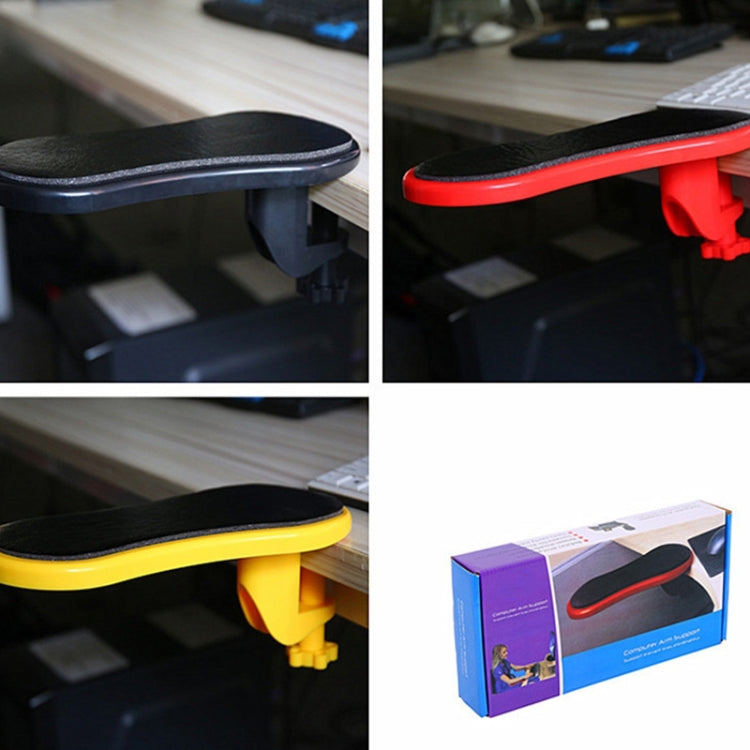 180 Degree Rotating Computer Table Hand Support Wrist Support Mouse Pad Surface Adhesive Pad Model (Black)