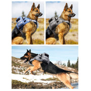Dog Explosion-proof Chest Strap With Detachable Combination Backpack, Size: L(Lake Blue)