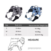 Dog Explosion-proof Chest Strap With Detachable Combination Backpack, Size: L(Lake Blue)