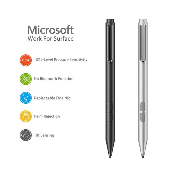 F94S For Microsoft Surface Series Stylus Pen 1024 Pressure Level Electronic Pen(Black)