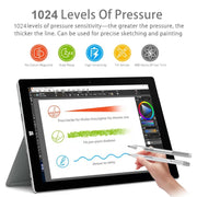 F94S For Microsoft Surface Series Stylus Pen 1024 Pressure Level Electronic Pen(Silver)
