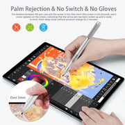 F94S For Microsoft Surface Series Stylus Pen 1024 Pressure Level Electronic Pen(Silver)