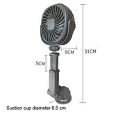 Car Suction Cup Fan Desktop Dormitory Office Kitchen Fan(White)