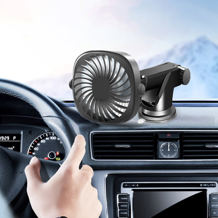 Car Suction Cup Fan Desktop Dormitory Office Kitchen Fan(Pink)
