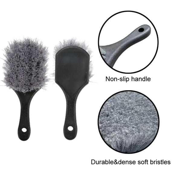 Multi-functional Wheel Washing Brush Carpet Cleaning Soft Brush, Color: Blue Gray