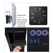 10pcs 14x28cm Encryption Version PVC Cooling Fan Dust Net Desktop Computer Industrial Fan Filter Cover
