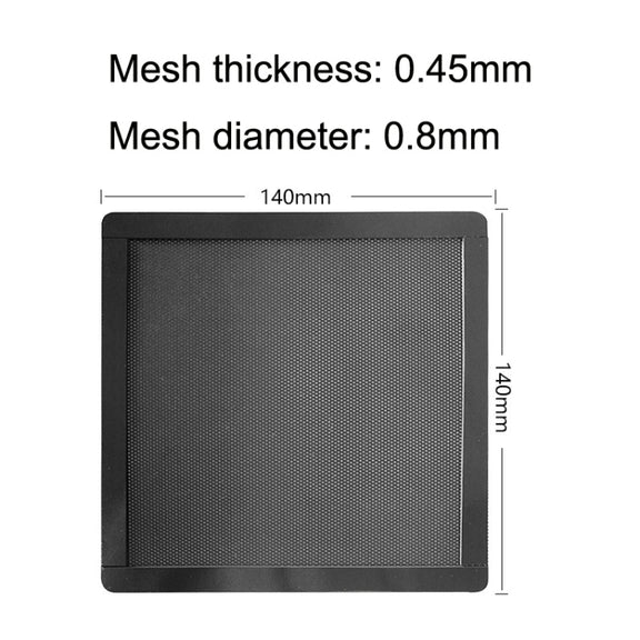 10pcs 14cm With Magnetic Suction PVC Cooling Fan Dust Net Desktop Computer Industrial Fan Filter Cover