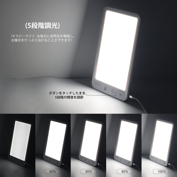 JSK-30 LED Timing Intelligent Dimming SAD Therapy Lamp, Specification: With Power Line
