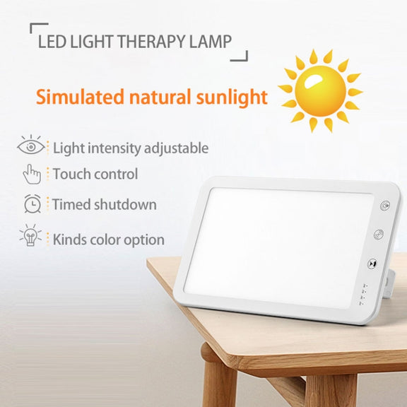 JSK-30 LED Timing Intelligent Dimming SAD Therapy Lamp, Specification: With Power Line+UK Plug