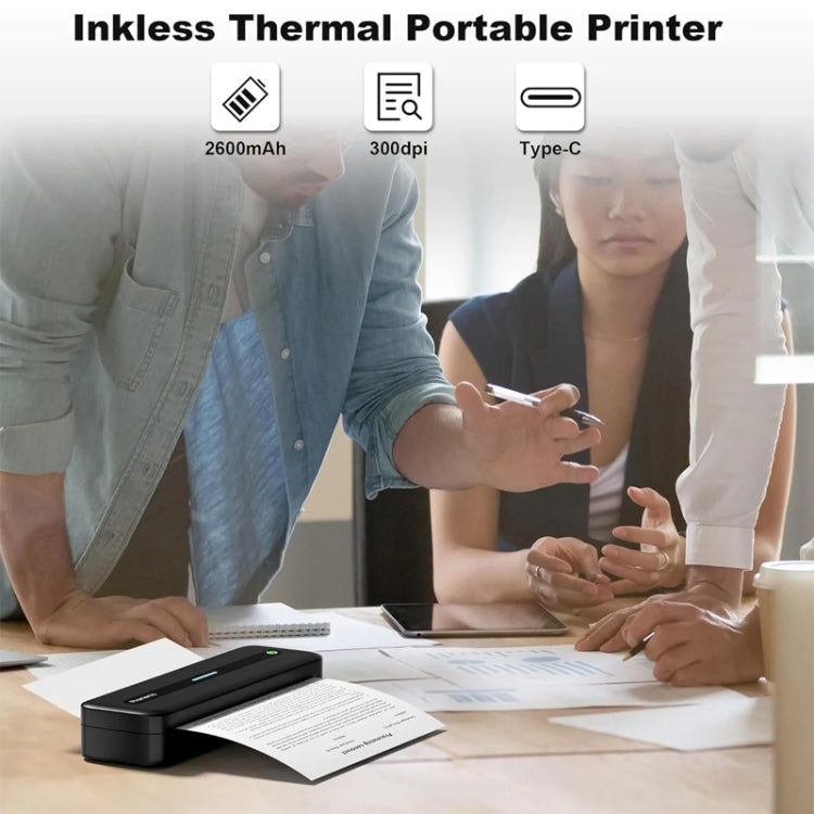 Phomemo M832 300dpi Wireless Thermal Portable Printer, Size: A4 Version(White)