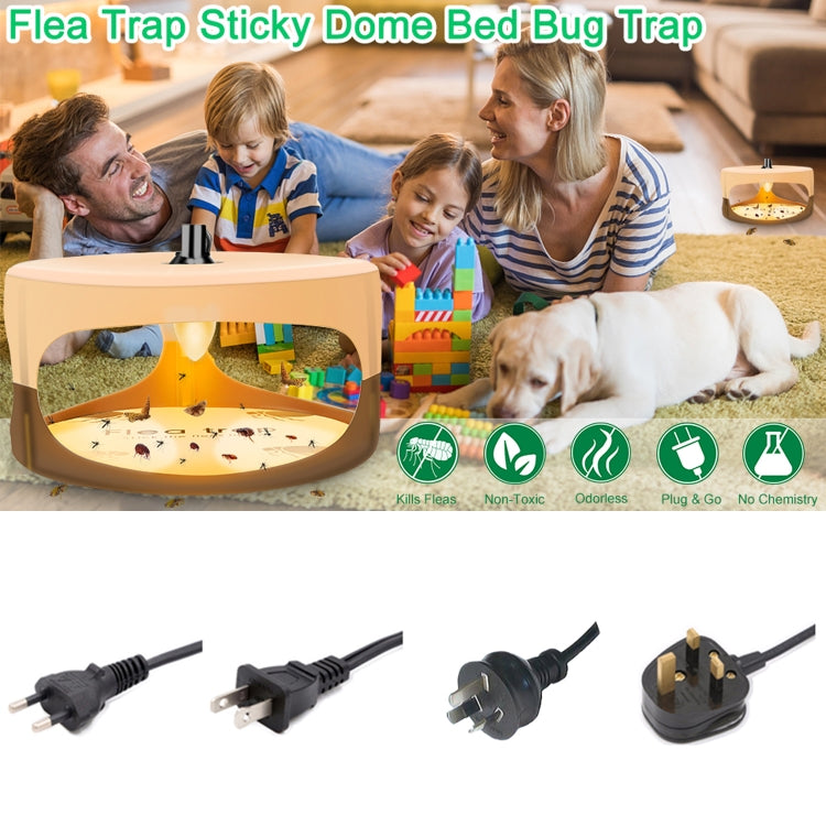 2pcs SK111 Pet Household Flea Lamp Flea Sticky Trapper Flea Capture Device(AU Plug)