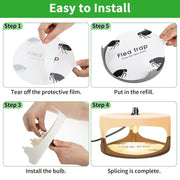2pcs SK111 Pet Household Flea Lamp Flea Sticky Trapper Flea Capture Device(UK Plug)