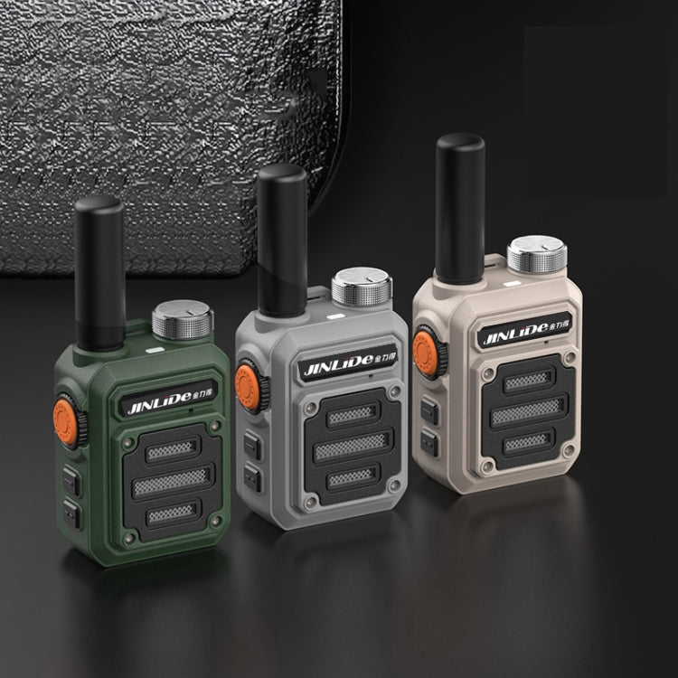 JINLIDE 3-5km 8W 6000mAh Hand-held Walkie Talkie Wireless Copy Frequency Ham Radio(Green)