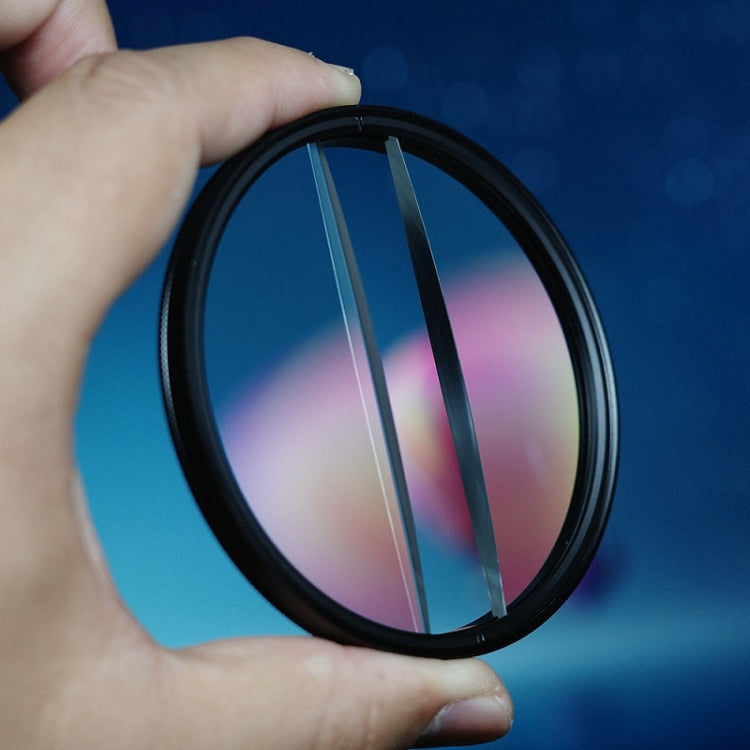 72mm Photography Foreground Blur Filter Double Half Moon SLR Accessories