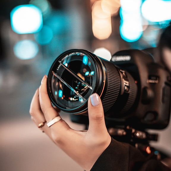 52mm Photography Foreground Blur Filter Double Half Moon SLR Accessories
