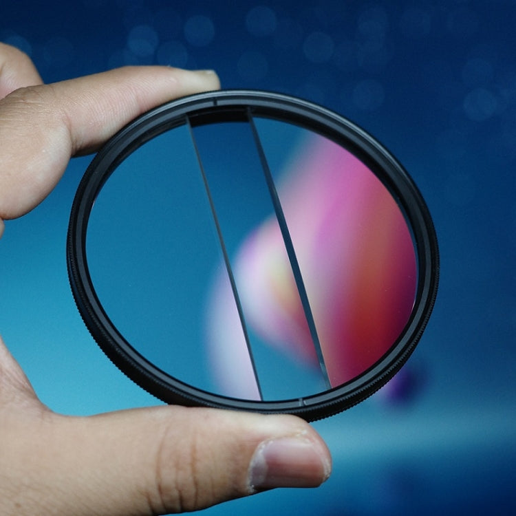 67mm Photography Foreground Blur Filter Double Half Moon SLR Accessories
