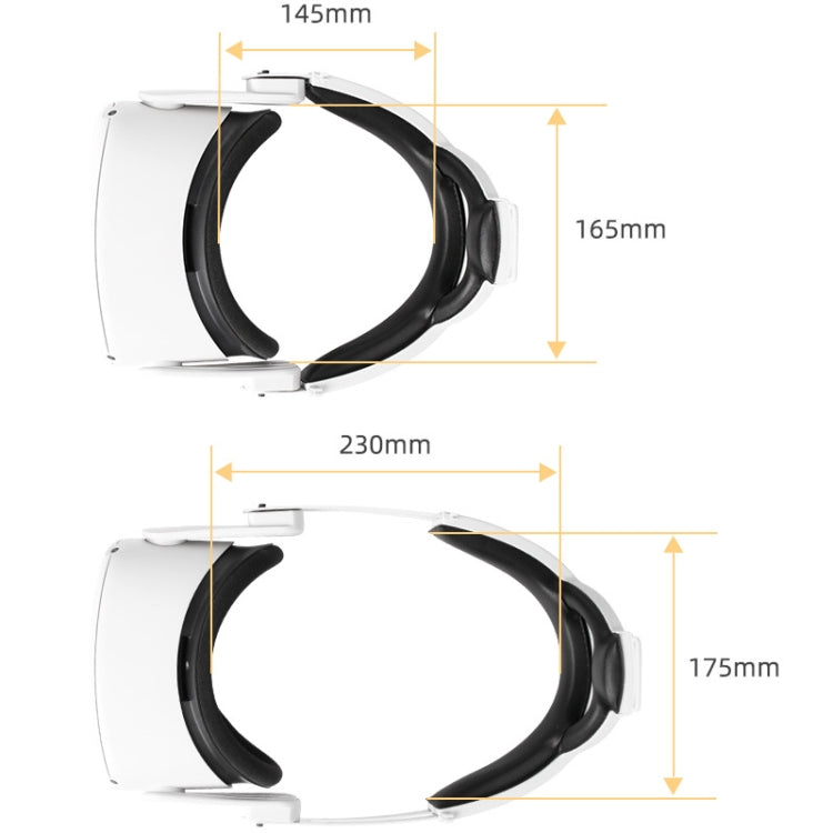 Hifylux Q2-TD79 For Oculus Quest 2 Decompression Comfortable Headband Set VR Glasses Accessories(White)