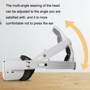 Hifylux Q2-TD79 For Oculus Quest 2 Decompression Comfortable Headband Set VR Glasses Accessories(White)