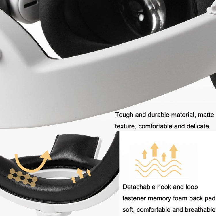 Hifylux Q2-TD79 For Oculus Quest 2 Decompression Comfortable Headband Set VR Glasses Accessories(White)