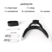 Hifylux Q2-TD79 For Oculus Quest 2 Decompression Comfortable Headband Set VR Glasses Accessories(White)