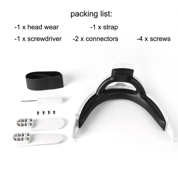 Hifylux Q2-TD79 For Oculus Quest 2 Decompression Comfortable Headband Set VR Glasses Accessories(White)