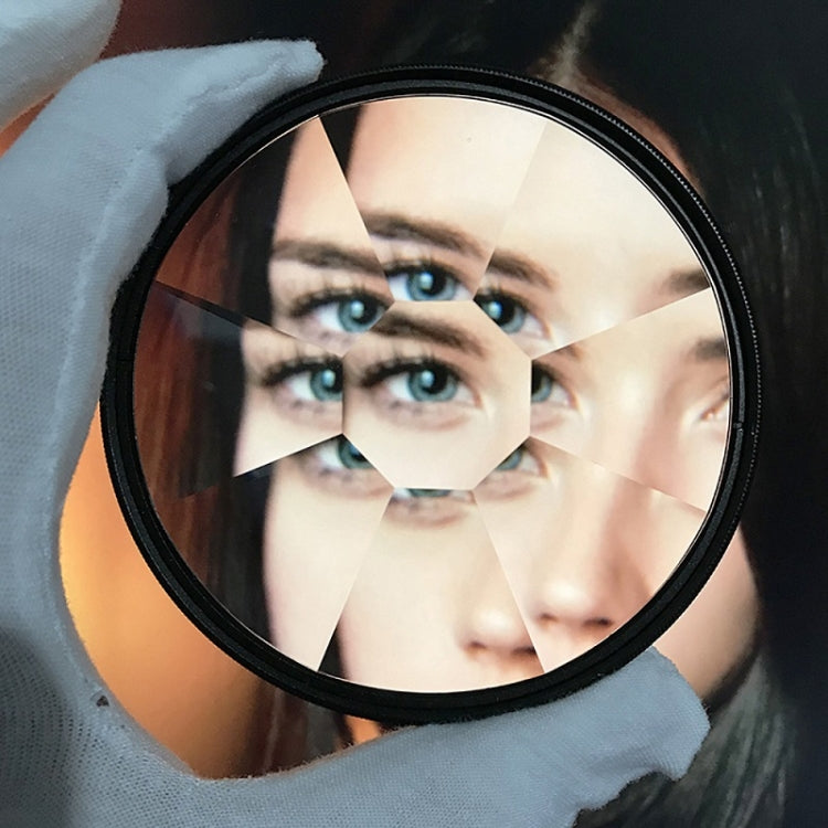 77mm 8-Sided Kaleidoscope Glass Photography Foreground Blur SLR Filter