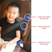 Car Child Seat Safety Belt Adjustment Anti-collision Limit Fixer(Blue)