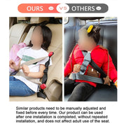 Car Child Seat Safety Belt Adjustment Anti-collision Limit Fixer(Blue)