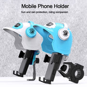 Small Helmet Sunscreen Phone Stand Bracket Motorcycle Mobile Phone Holder,Spec: Handlebar White
