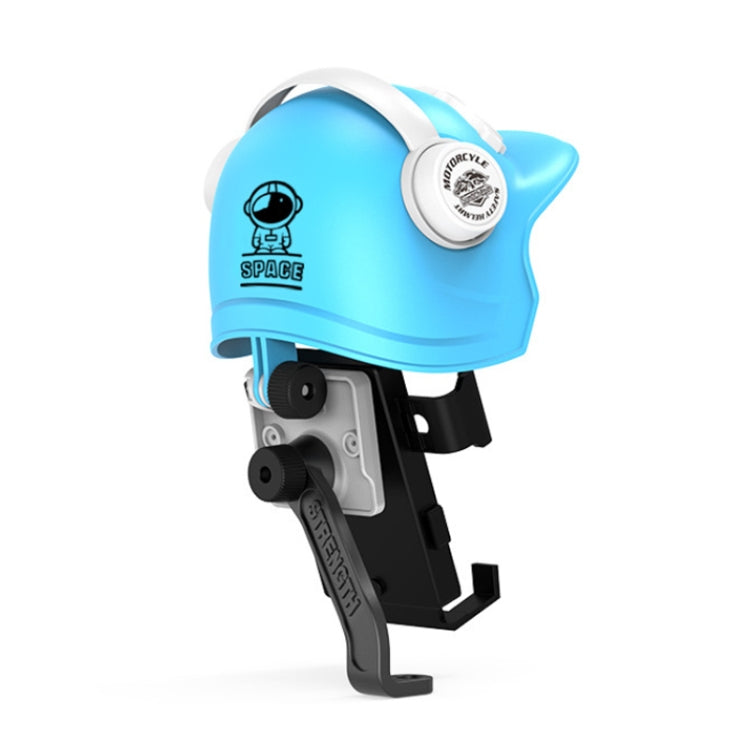 Small Helmet Sunscreen Phone Stand Bracket Motorcycle Mobile Phone Holder,Spec: Rearview Mirror White