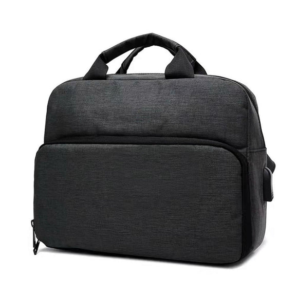 SLR Camera Bag Men Crossbody  Photography Bag Water-resistant Carrying Case with USB Charging Port, Size: Large