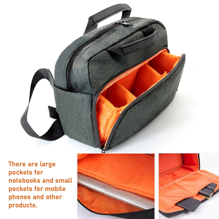 SLR Camera Bag Men Crossbody  Photography Bag Water-resistant Carrying Case with USB Charging Port, Size: Small