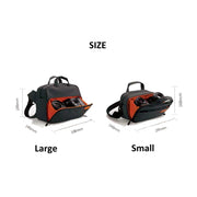 SLR Camera Bag Men Crossbody  Photography Bag Water-resistant Carrying Case with USB Charging Port, Size: Large