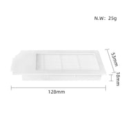2pcs White Filter For Ecovacs X1 Onmi / X1 Turbo Vacuum Cleaner Accessories
