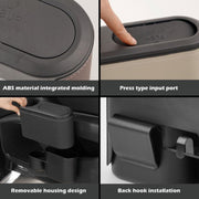 Car Seat Water Cup Holder Umbrella Storage Box Trash Can, Color: Black Leather