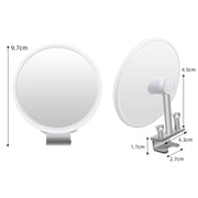 1pair Car Rearview Auxiliary Mirror Blind Spot Viewing Mirror(White)