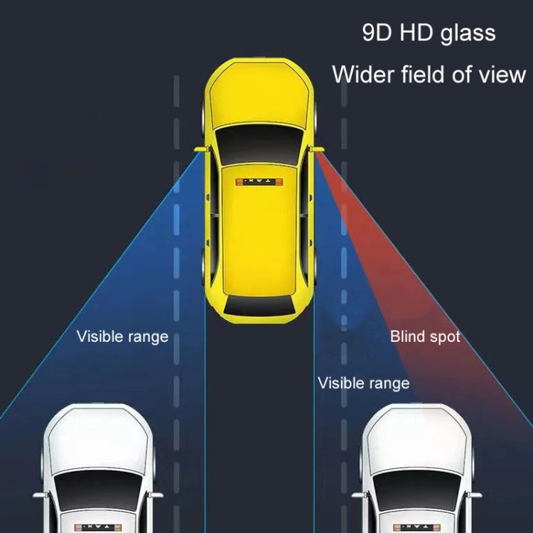 1pair Car Rearview Auxiliary Mirror Blind Spot Viewing Mirror(Silver)