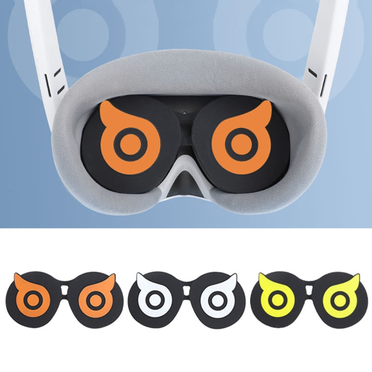 For PICO 4 Hifylux PC-ZF23 Owl Lens Protector Dust Scratch VR Glasses Silicone Case(White)